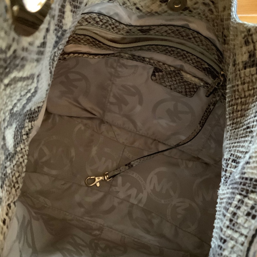 Michael Kors snakeskin hobo